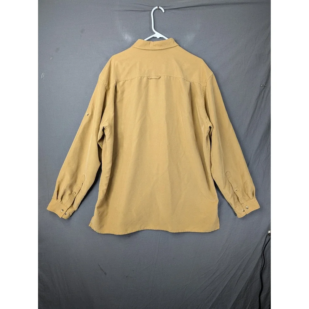 The North Face Mens Tan Long Sleeve Button Down Fishing Hiking Shirt XL